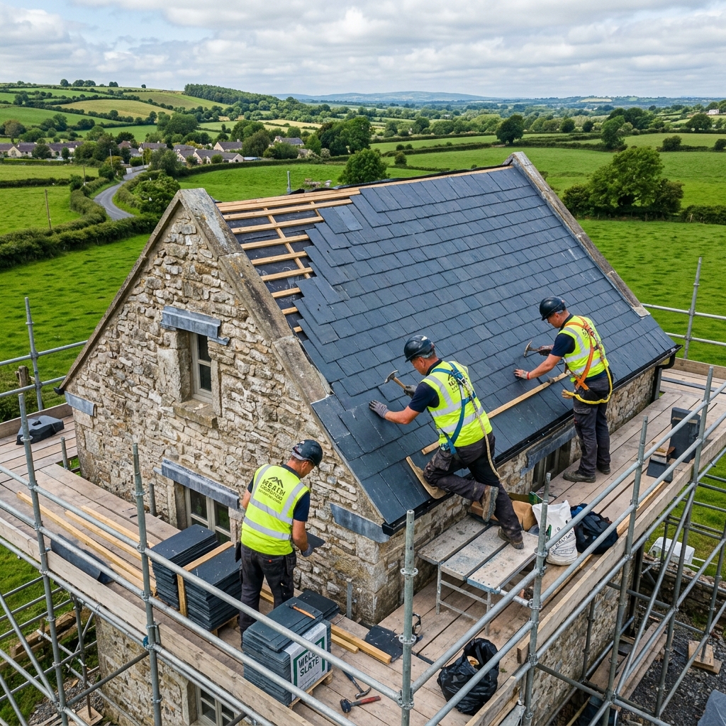 New build roofing project Ireland